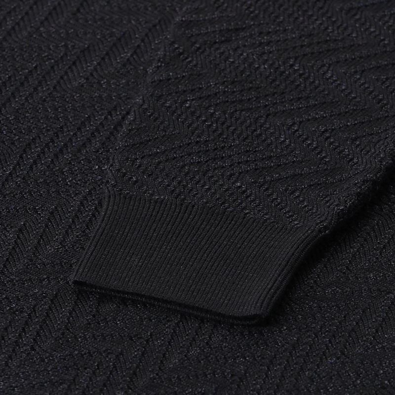 Missoni Poloshirt Pullover mit Polokragen schwarz(Image 5)