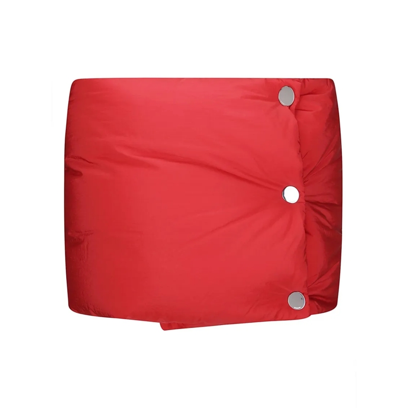 Sportmax Écharpe légère Large Technical Fabric Scarf With Button Closure I Red