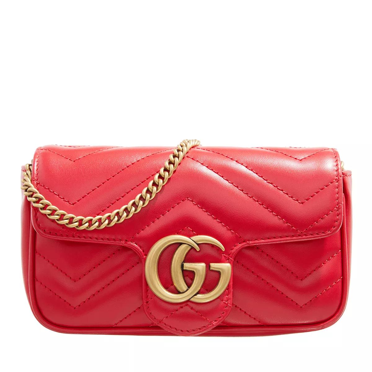 Gucci marmont hot sale red small