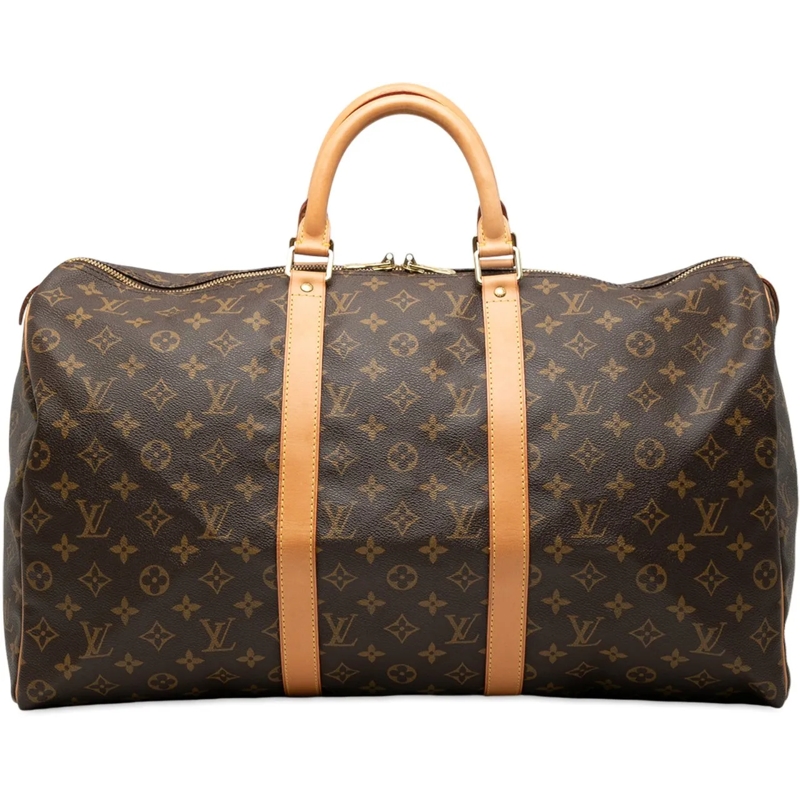 Louis Vuitton Weekender Monogram Keepall 50 braun