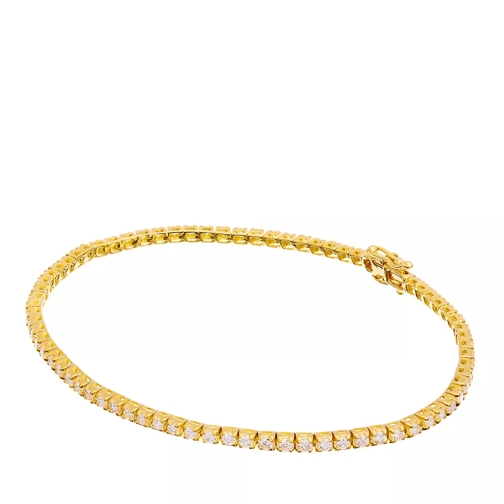 BELORO 1,6ct Diamond Tennis Bracelet Yellow Gold Armband