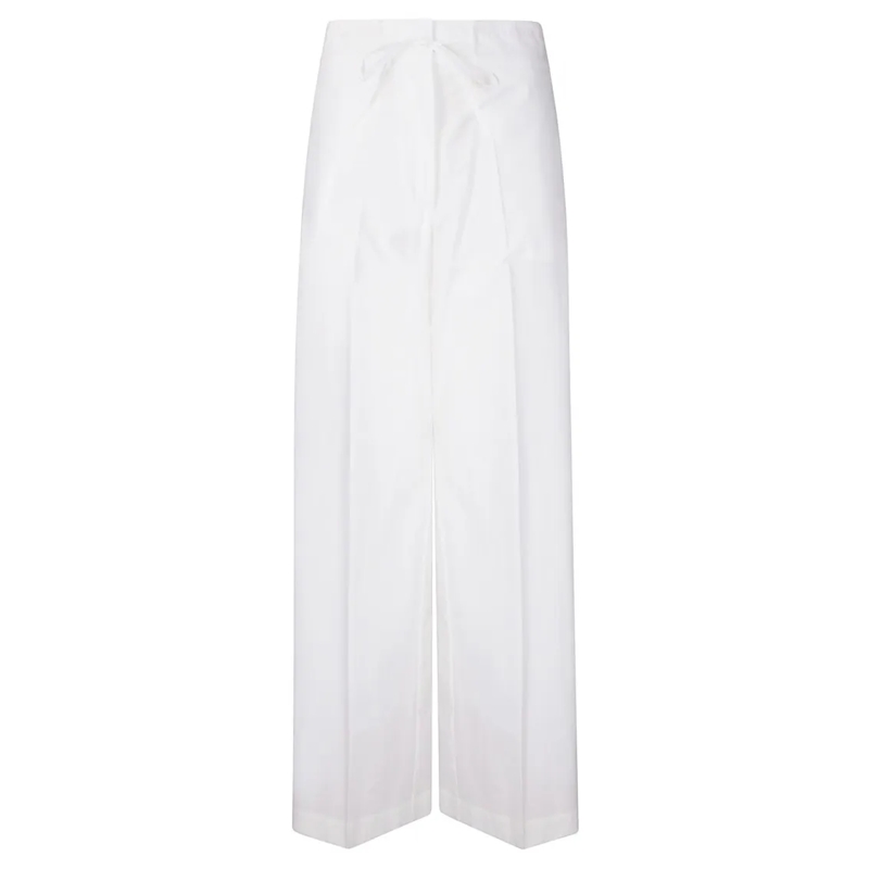 P.A.R.O.S.H.  Canyox Straight Leg Trousers White
