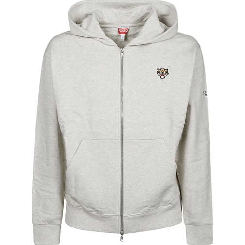 Kenzo  Lucky Tiger Full Zip Sweatshirt Grey grau