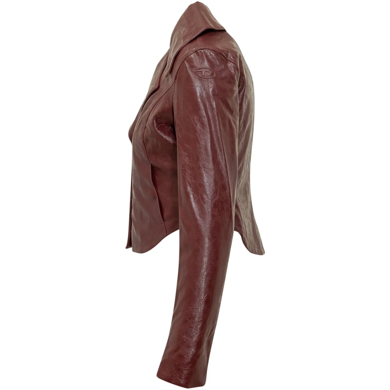 Diesel Veste en cuir Giacca Ameck in Pelle braun(Image 3)