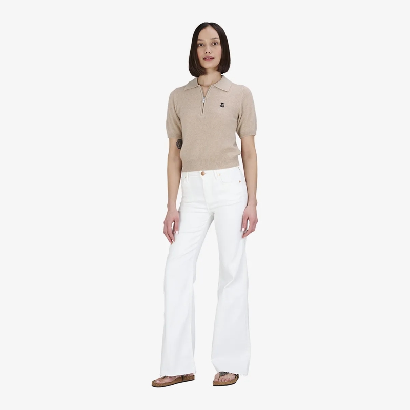 True Religion Poloshirt Strick-Poloshirt AMARA beige(Image 2)