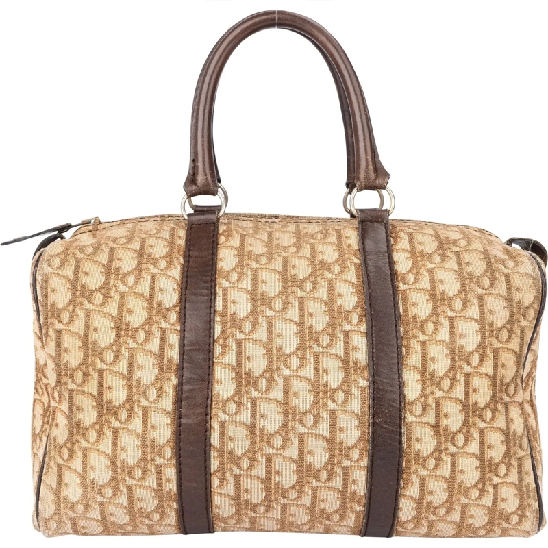 Christian Dior Schultertasche Christian Dior Trotter Monogram Boston 30 Handbag mehrfarbig