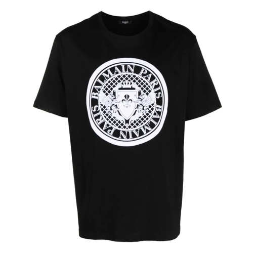 Balmain Black Crew Neck T-Shirt Black T-shirts