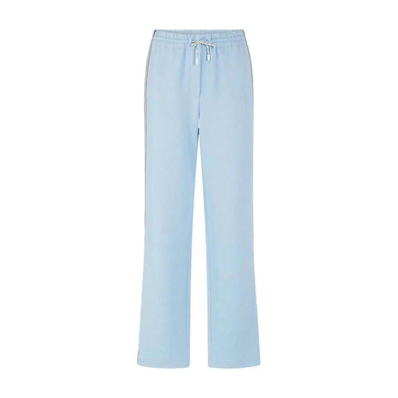 Marc Cain Pantalons décontractés Sweatpants aus Baumwollmix blau