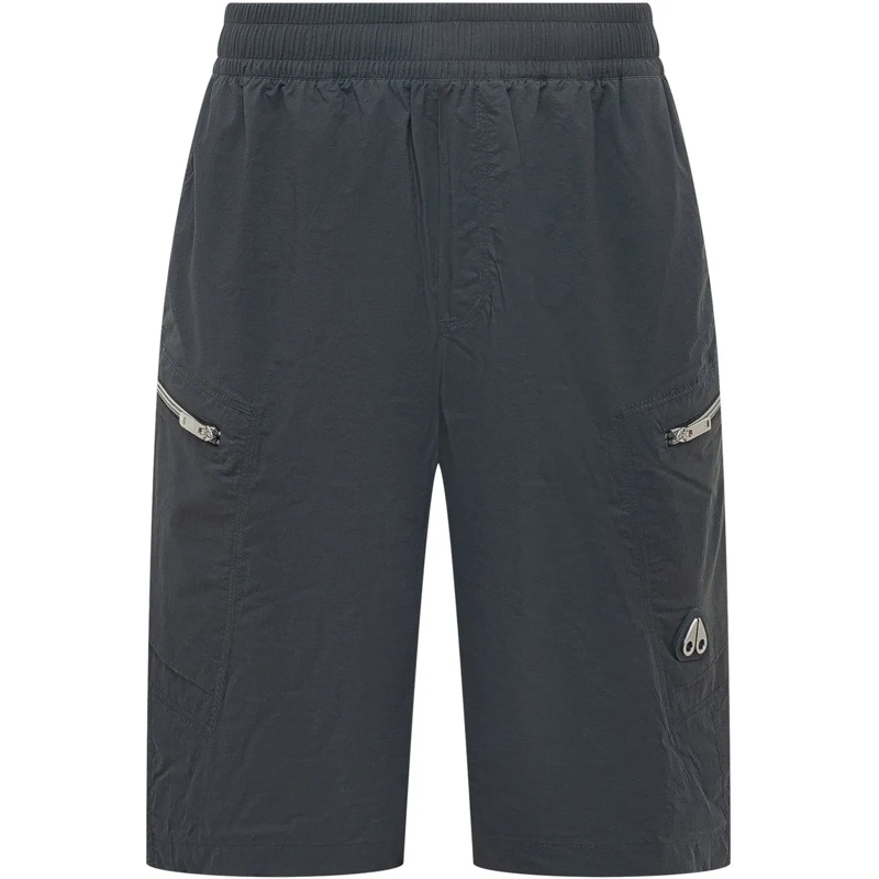Moose Knuckles Shorts Bermuda Cargo con Tasche con Zip dunkelgrau