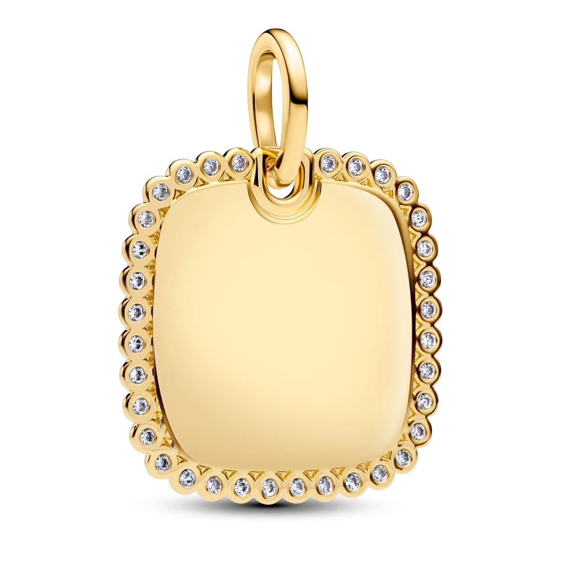 Pandora Anhänger Runder 14k vergoldeter Anhänger Gold