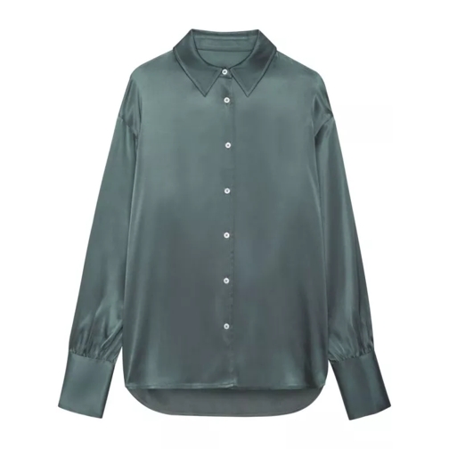 Anine Bing  Green Silk Shirt Green