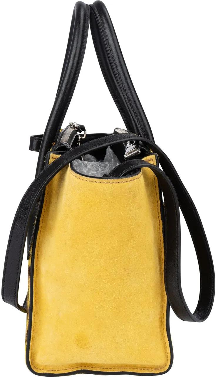 Thumbnail - Prada Crossbody Bags - Prada Leopard Print Satchel Handbag - Gr. unisize - in Gelb - für Damen