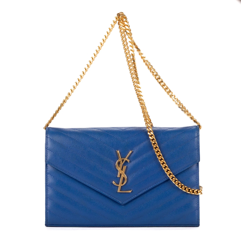 Saint Laurent Crossbody Bag Chain Wallet blau