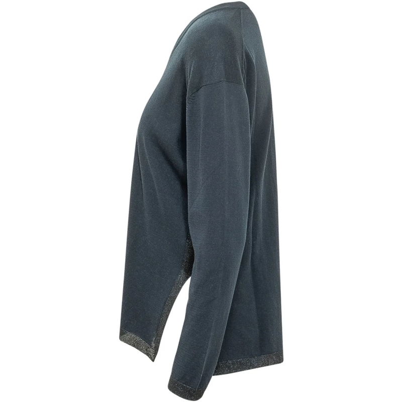 Gran Sasso  Pullover con Scollo a V grau(Image 3)