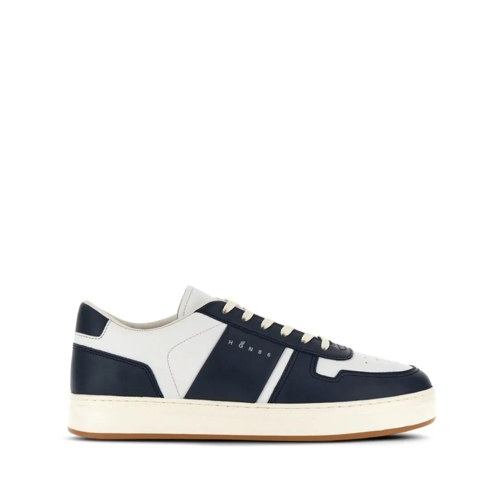 Hogan lage-top sneaker White/Blue Calf Leather Sneakers Blue