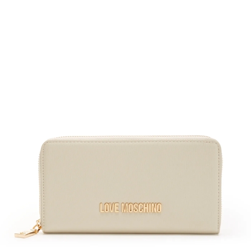 Love Moschino Portemonnaie mit Zip-Around-Reißverschluss Love Moschino Avorio damen Geldbörse Beige JC5700P Beige