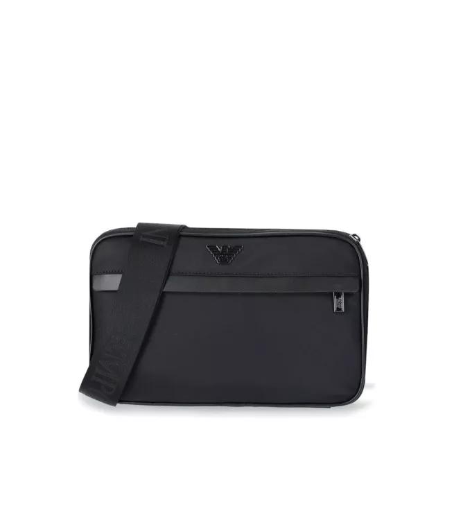 Emporio Armani Shopper - Black Nylon Crossbody Bag - Gr. unisize - in Schwarz - für Damen