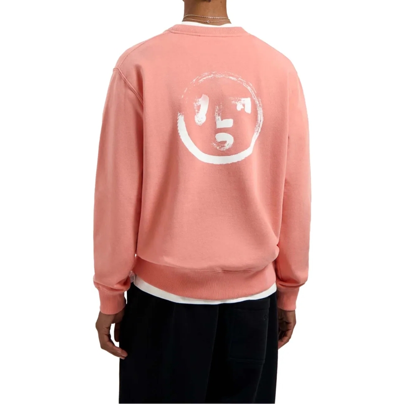 ØLÅF  Olaf Brushstroke Face Crewneck Sweaters Khaki M240 grün(Image 4)