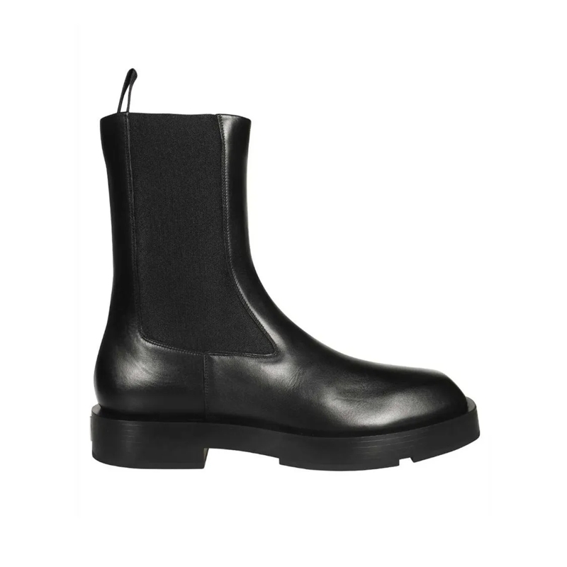 Givenchy Bottes Chelsea Leather Boots Black
