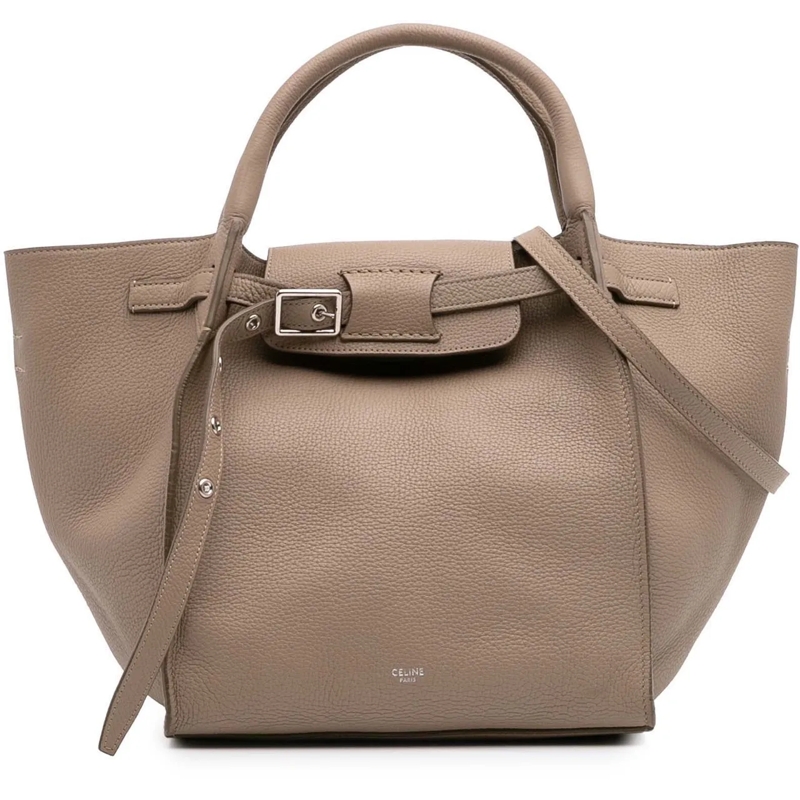 Celine Schultertasche Small Grained Calfskin Big Bag braun