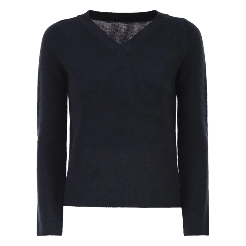 Max Mara Trui Wkdago - Boxy Cotton Jumper Black
