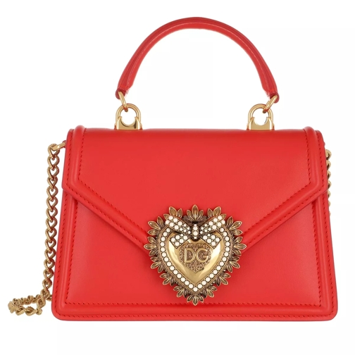 Dolce&Gabbana DG Amore Saddle Bag Red Satchel