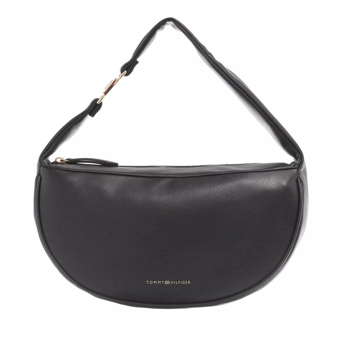 Tommy Hilfiger Hobo Bag - Th Contemporary Shoulder Bag - Gr. unisize - in Schwarz - für Damen