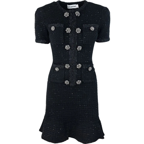 Self Portrait Midi Jurken Self-portrait Dresses Black schwarz