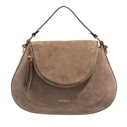 Coccinelle Sole Suede Warm Taupe Cartable