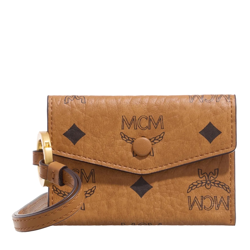 MCM Keyring Aren Visetos Lanyard Fff Co Cognac