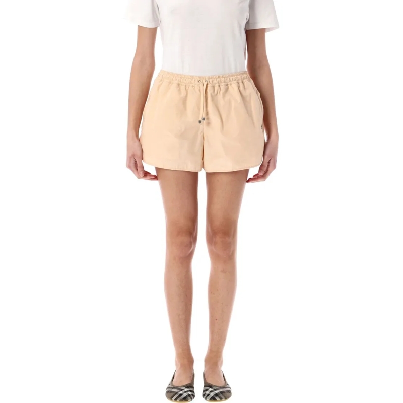 Burberry Casual Shorts Relaxed Fit Nylon And Cotton Active Shorts Neutrals