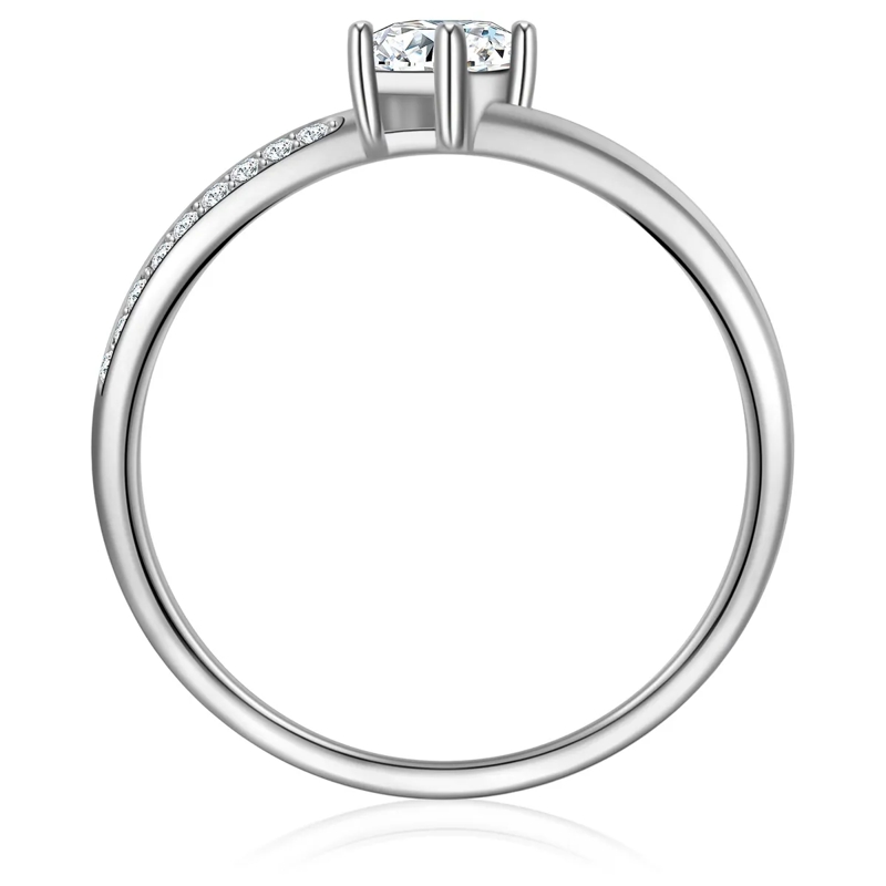 Trilani Ring Sterling Silber Ring Zirkonia silber(Image 3)