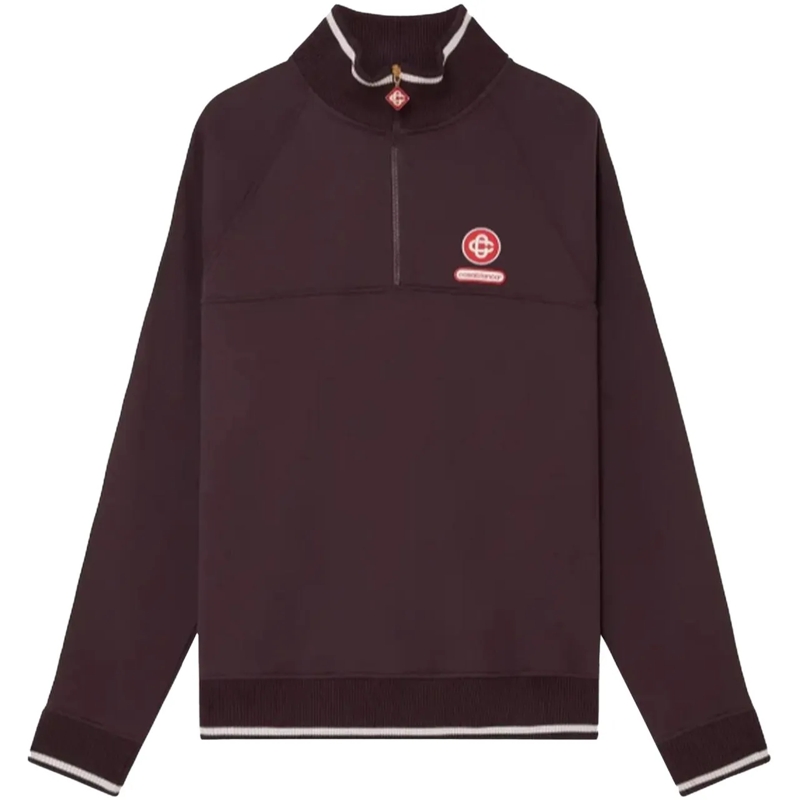 Casablanca  Heren 1/4 ZIP LAUREL SWEATSHIRT gelb