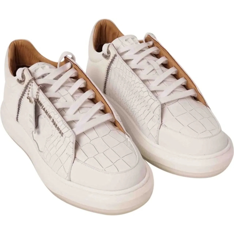 BENJAMIN BERNER Low-Top-Sneaker Benjamin Berner Theo Sneakers Wit Theo Crocodile weiß(Image 2)