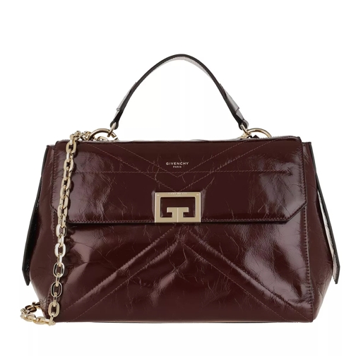 Givenchy Medium ID Crossbody Bag Aged Leather Aubergine Schooltas