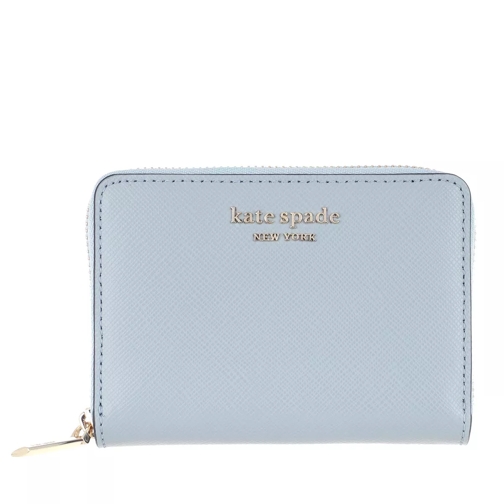 Kate Spade New York Spencer Saffiano Zip Card Case Horizon Blue Portemonnaie mit Zip-Around-Reißverschluss