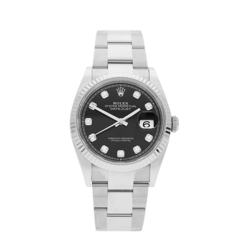 Rolex Automatikuhr Datejust Schwarz(Image 2)