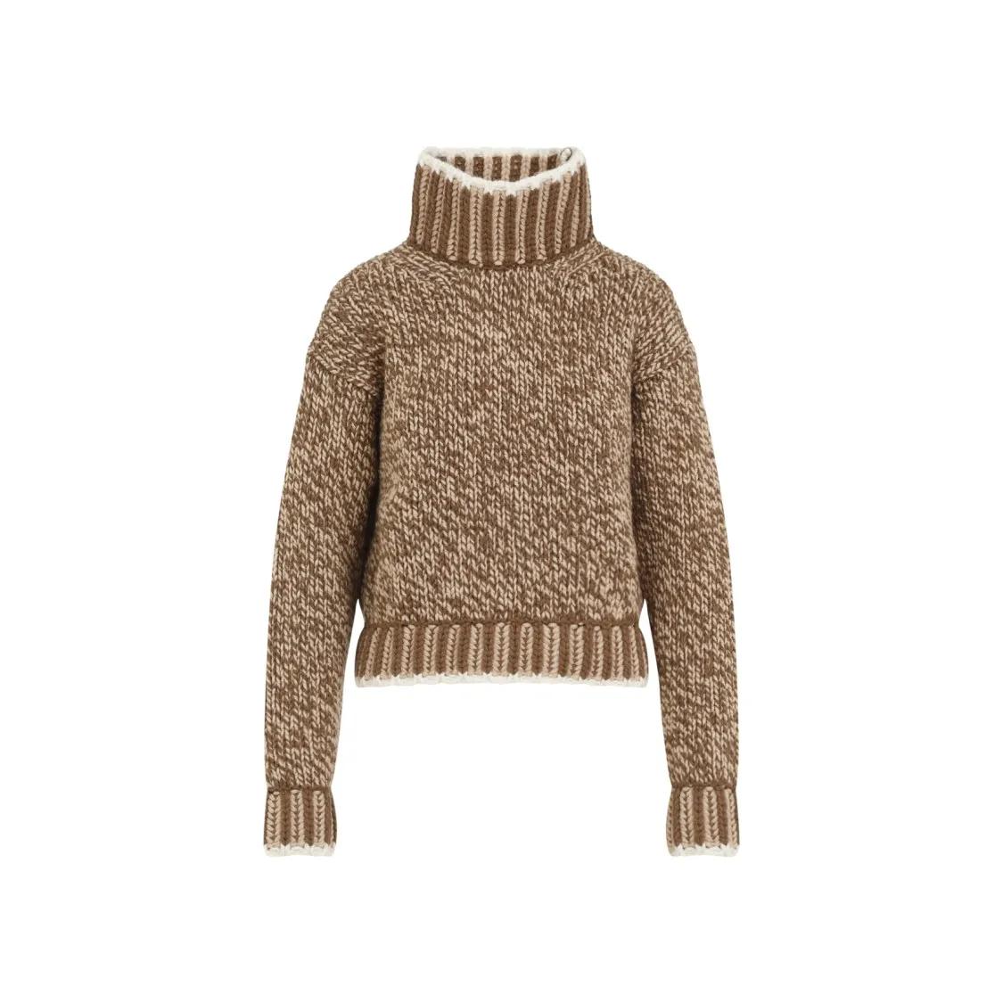 Moncler - Turtleneck Knit - Größe XS - braun