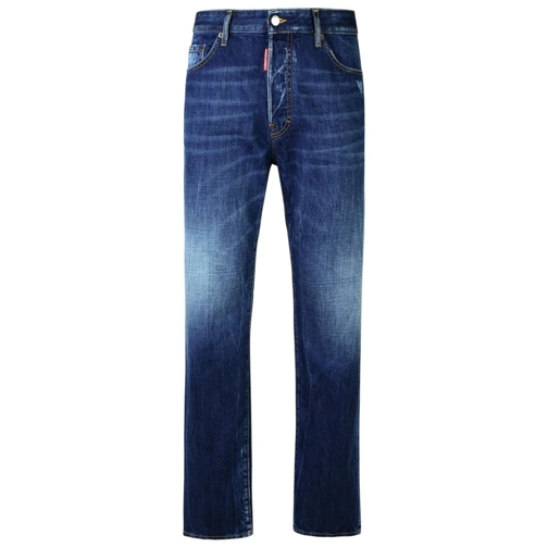 Dsquared2 Jeans 642 Blue Cotton Denim Jeans Blue