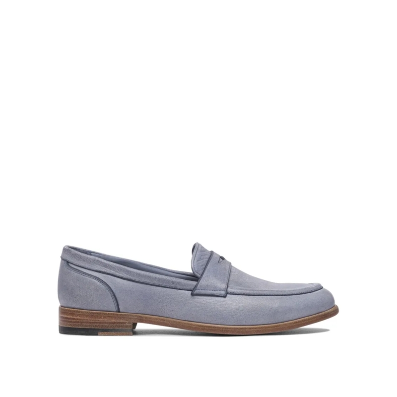 Sturlini Ballerinas Loafers With Smooth Leather Finish Grey