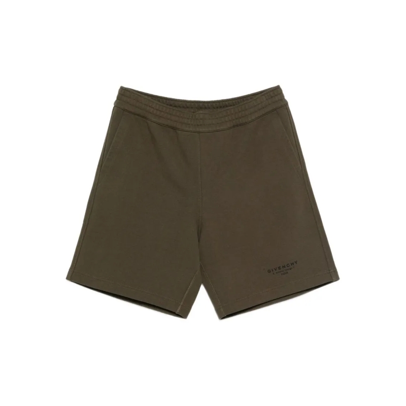 Givenchy Casual Shorts Khaki Cotton Shorts Black