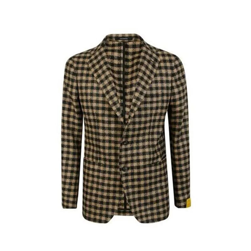 Tagliatore Blazer Single-breasted Tailored Fit Blazer Yellow