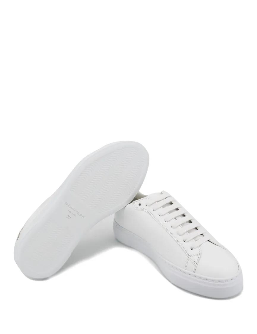 Thumbnail - Fabiana Filippi Low-Top Sneaker - Green And Beige Hand-Painted Sneakers - Gr. 38 (EU) - in Weiß - für Damen