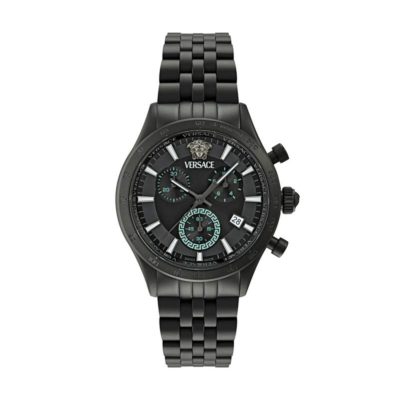 Versace Quarzuhr Quartz Chronograph Watch Hell.chr Petite Spec. (Wc schwarz