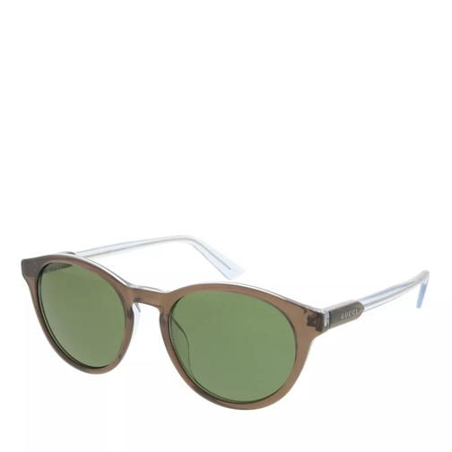 Gucci GG1119S-004 52 Man Acetate Brown-Green Sonnenbrille