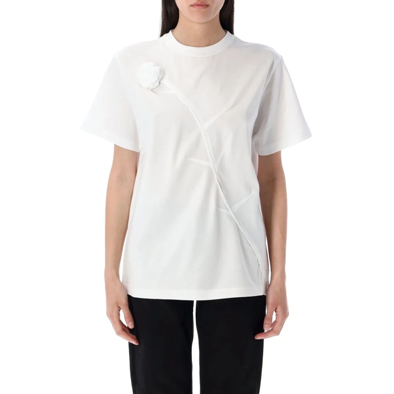 Coperni T-Shirt Rose Boxy T-Shirt White