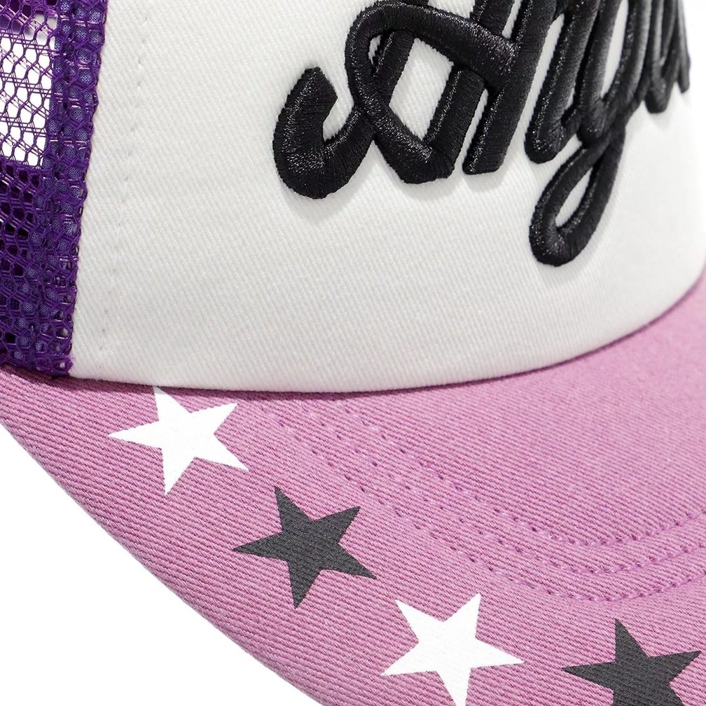 Palm Angels Angels Cap Lilac Black Baseball Cap