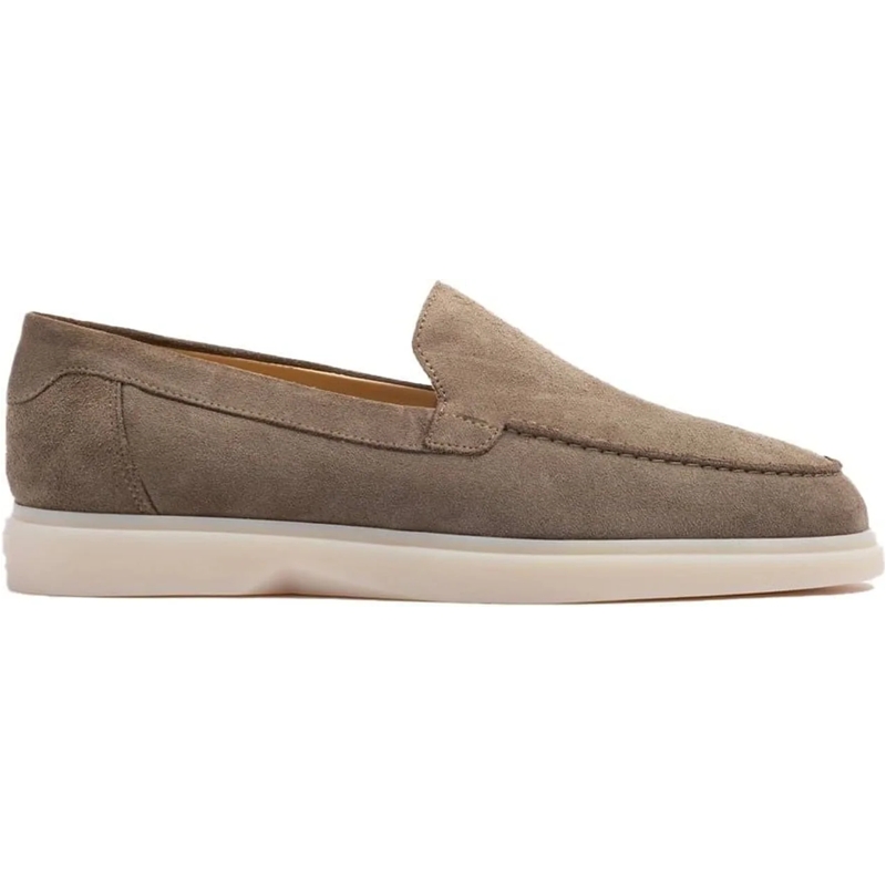 Mason Garments Low-Top-Sneaker Mason Garments Amalfi Loafer Sneakers Olijf Fw24-1 grün