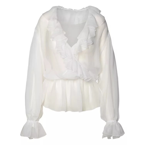 Dolce&Gabbana White Silk Shirt White 