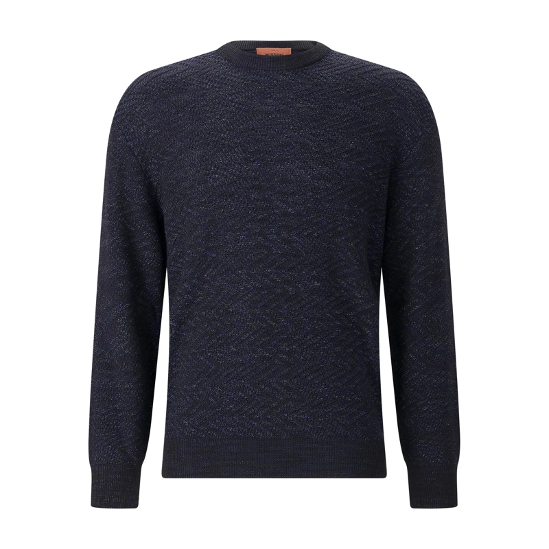 Missoni Pullover Pullover aus Wollmix blau